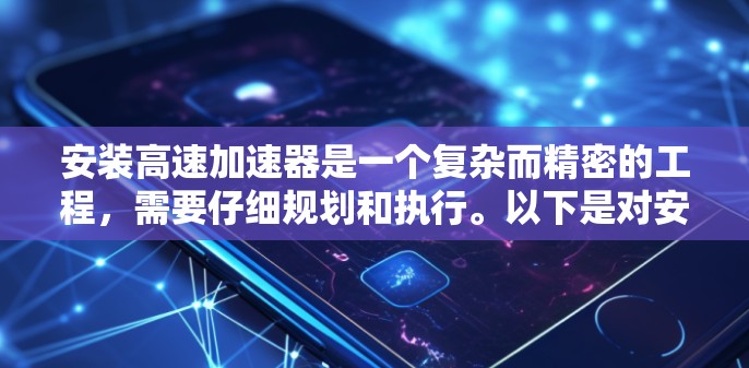 安装高速加速器是一个复杂而精密的工程，需要仔细规划和执行。以下是对安装高速加速器的详细步骤和注意事项