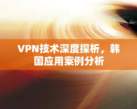 VPN技术深度探析，韩国应用案例分析