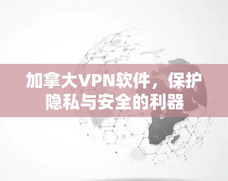 加拿大VPN软件，保护隐私与安全的利器