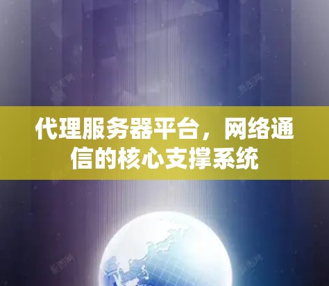 代理服务器平台，网络通信的核心支撑系统