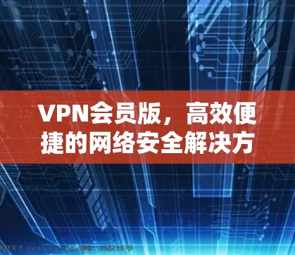 VPN会员版，高效便捷的网络安全解决方案