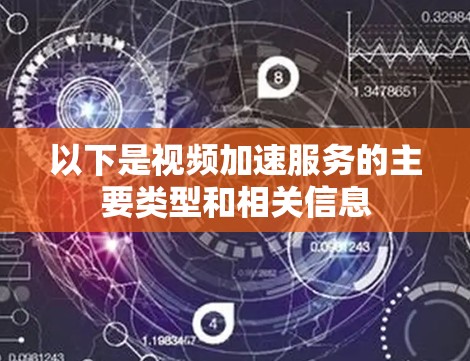 以下是视频加速服务的主要类型和相关信息