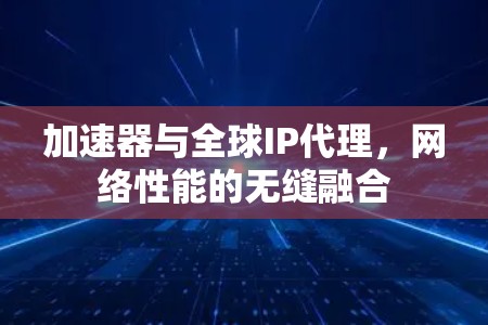 加速器与全球IP代理，网络性能的无缝融合