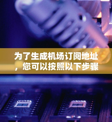 为了生成机场订阅地址，您可以按照以下步骤操作