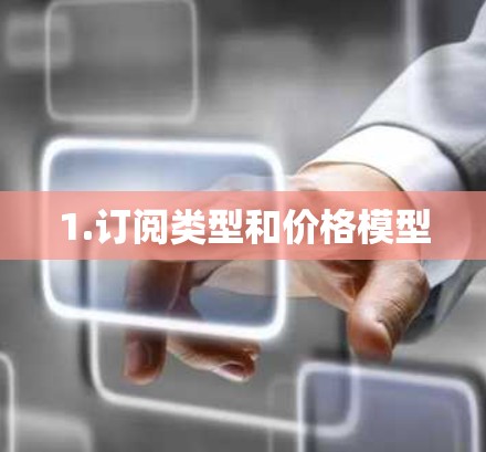 1.订阅类型和价格模型