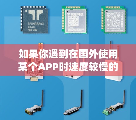 如果你遇到在国外使用某个APP时速度较慢的问题，可以考虑使用加速器（如SSR或V2Ray）来优化连接速度。以下是一些可能的解决方案和建议