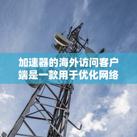 加速器的海外访问客户端是一款用于优化网络数据传输的工具，旨在通过智能路径选择和加速技术，帮助用户更快、更可靠地访问位于海外的服务器或资源。以下是对该客户端的详细分析