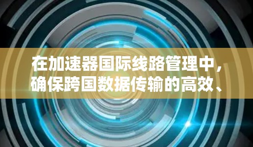 在加速器国际线路管理中，确保跨国数据传输的高效、安全和可靠性是关键。以下是对这一管理问题的详细分析和解决方案