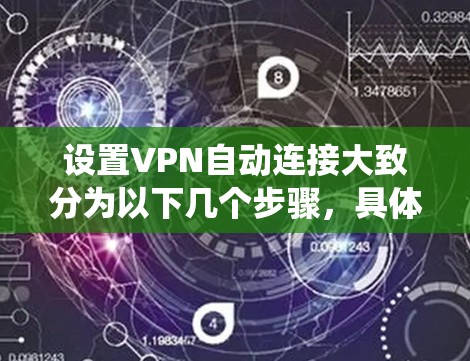 设置VPN自动连接大致分为以下几个步骤，具体操作可能因系统或VPN类型而异