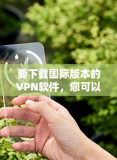 要下载国际版本的VPN软件，您可以选择以下几款知名的VPN服务提供商