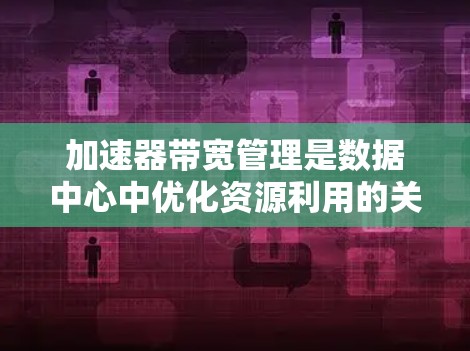 加速器带宽管理是数据中心中优化资源利用的关键环节，通过动态分配带宽来提升效率。以下是对该主题的详细总结