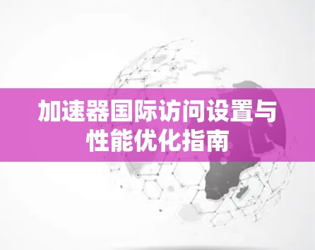 加速器国际访问设置与性能优化指南