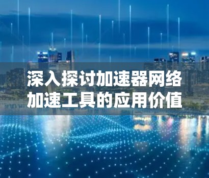 深入探讨加速器网络加速工具的应用价值