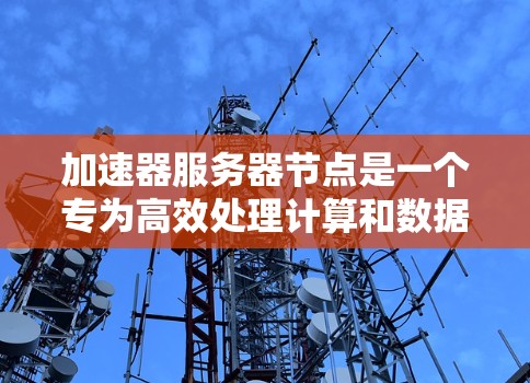加速器服务器节点是一个专为高效处理计算和数据任务设计的平台，具有以下几个关键优势