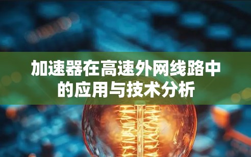 加速器在高速外网线路中的应用与技术分析