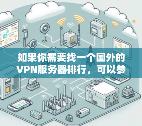 如果你需要找一个国外的VPN服务器排行，可以参考以下几点信息