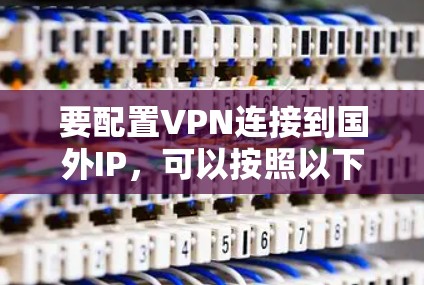要配置VPN连接到国外IP，可以按照以下步骤操作