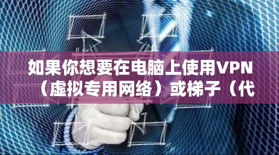 如果你想要在电脑上使用VPN（虚拟专用网络）或梯子（代理服务器）来访问互联网，可以按照以下步骤操作