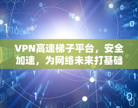 VPN高速梯子平台，安全加速，为网络未来打基础