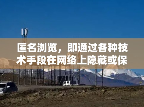 匿名浏览，即通过各种技术手段在网络上隐藏或保护用户的身份信息，确保使用者在网上活动不被追踪或识别。以下是一些常见的匿名浏览方案和方法，供您参考