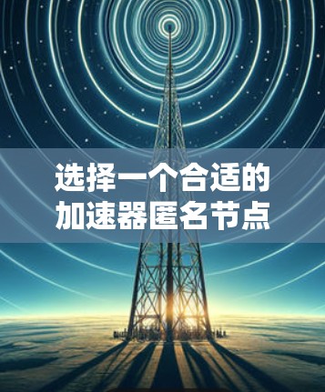选择一个合适的加速器匿名节点推荐需要综合考虑多个因素。以下是一些关键点和推荐工具