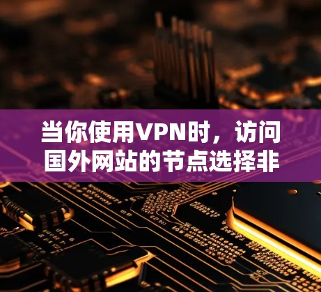 当你使用VPN时，访问国外网站的节点选择非常重要。以下是关于如何选择和配置VPN国外网站节点的一些建议