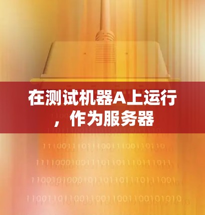 在测试机器A上运行，作为服务器
