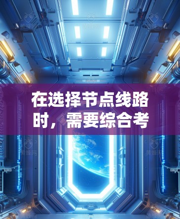 在选择节点线路时，需要综合考虑多个关键因素，以确保网络的高效、可靠和稳定运行。以下是对这些因素的详细分析和总结