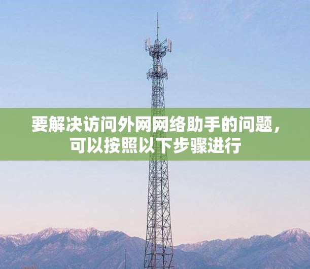 要解决访问外网网络助手的问题，可以按照以下步骤进行